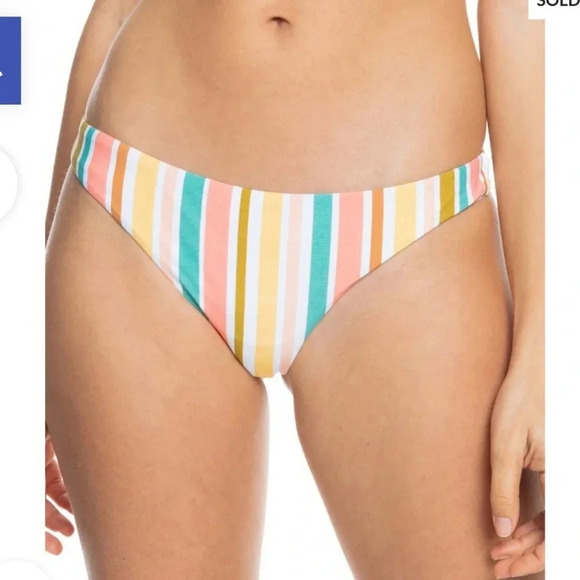 NWT!! ROXY - PRINTED BEACH CLASSICS MINI BIKINI BOTTOMS - Size XXL/16 - Picture 1 of 11